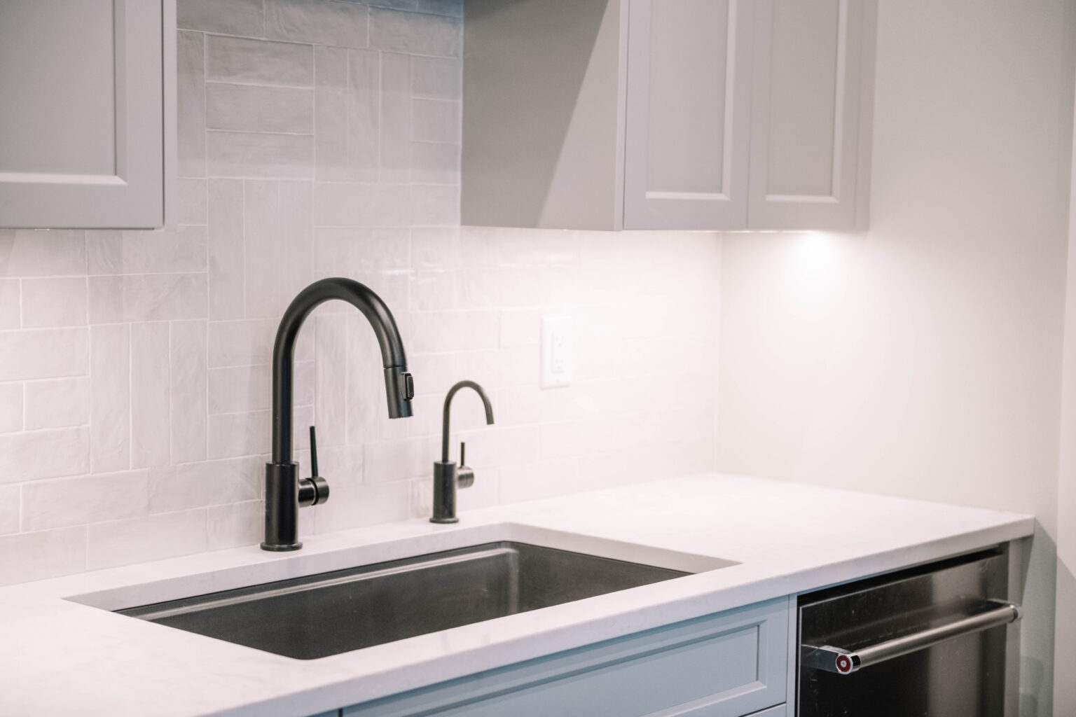 kitchen, lights, light, electrical, electric, our work